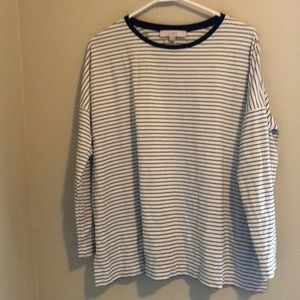 Loft stripe long sleeve top
